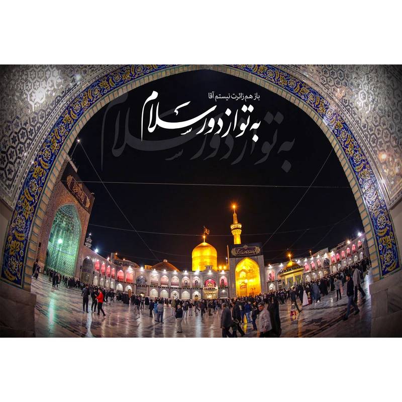 تابلو شاسی مدل باز هم زاءرت نیستم به تو از دور سلام T5041