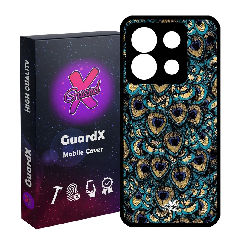 کاور گارد ایکس طرح Peacock مدل Glass10092 مناسب برای گوشی موبایل شیائومی Redmi Note 13 5G