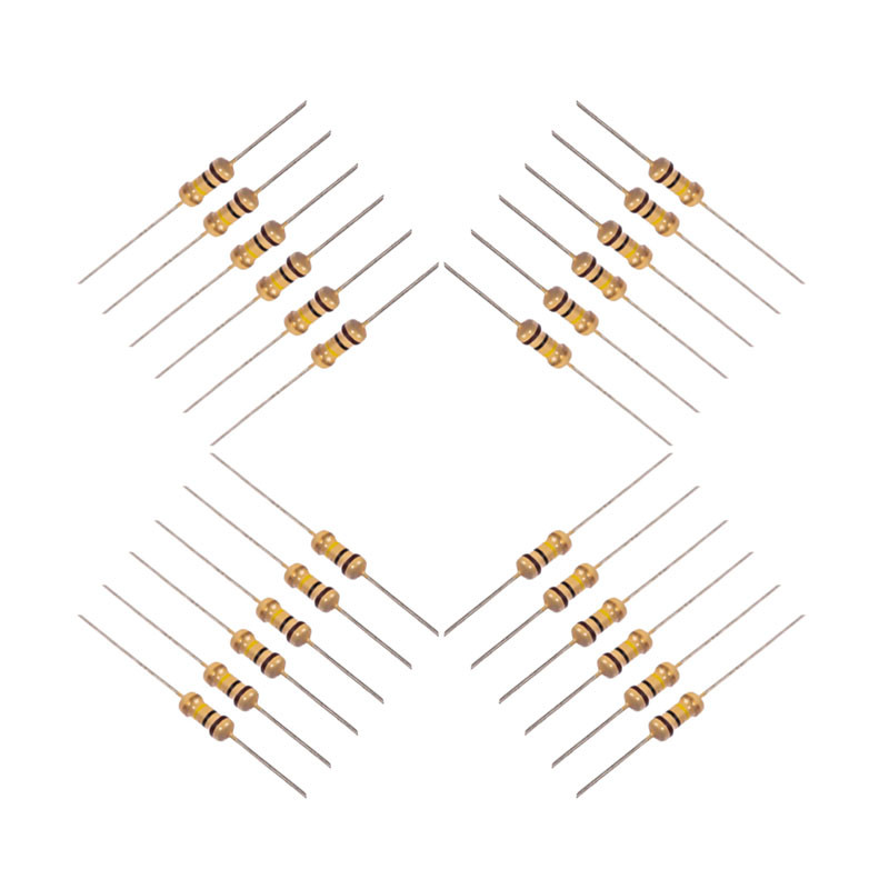 مقاومت 100کیلو اهم 1/4وات کد 100k1/4w بسته 24 عددی