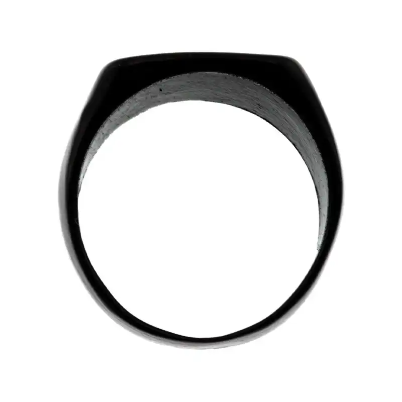 انگشتر برانت طرح مربعی رنگ مشکی