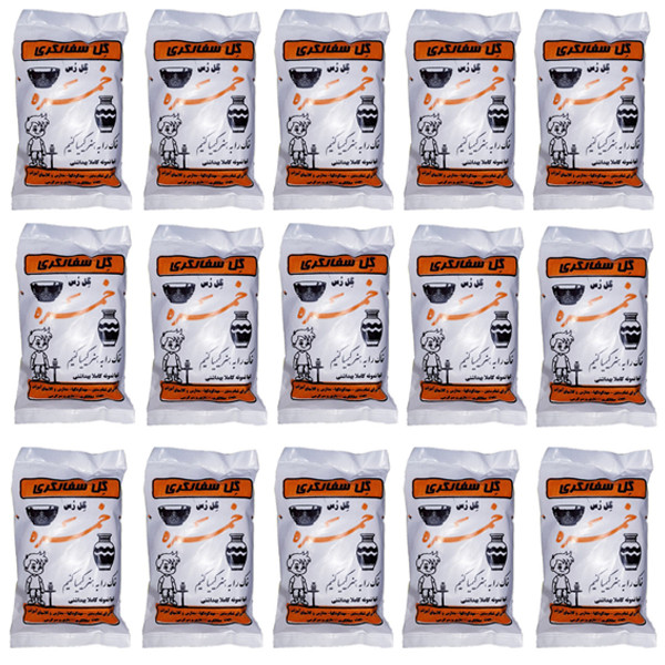 گل سفالگری مدل ASMA کد 352 مجموعه 15 عددی