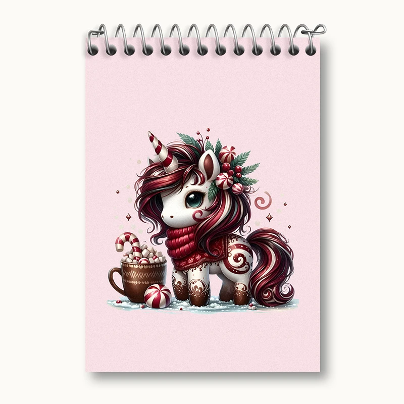 دفتر یادداشت 50 برگ خندالو طرح اسب تک شاخ کد N5515