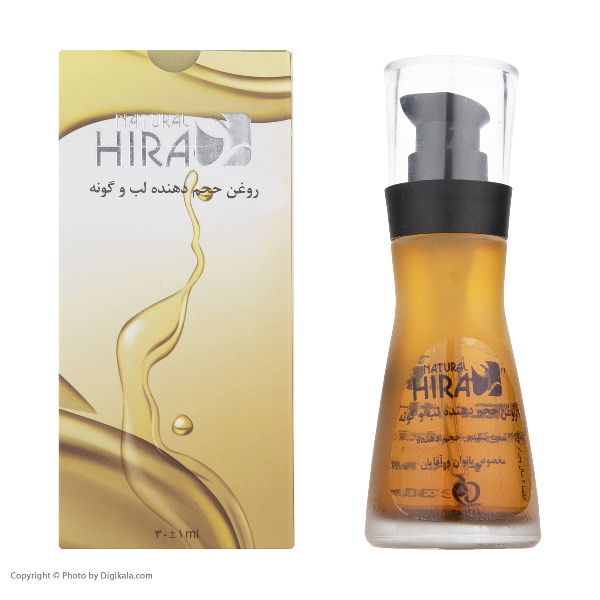 روغن حجم دهنده لب و گونه هیرا مدل کاسپین حجم 30 میلی لیتر