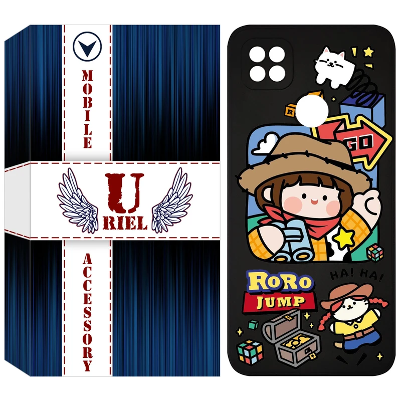 کاور یوریل مدل KSH کد 29 طرح دختر خوشحال مناسب برای گوشی موبایل شیائومی Redmi 9C