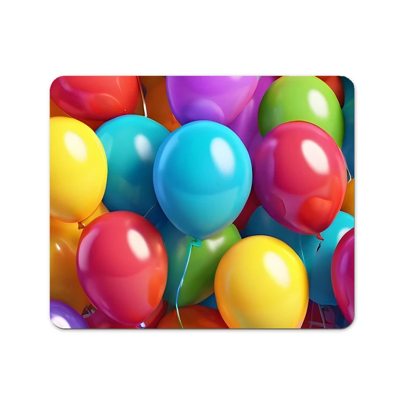 ماوس پد پاد آفرین طرح بادکنک های رنگی کد 472 سایز 19*24 سانتی متر
