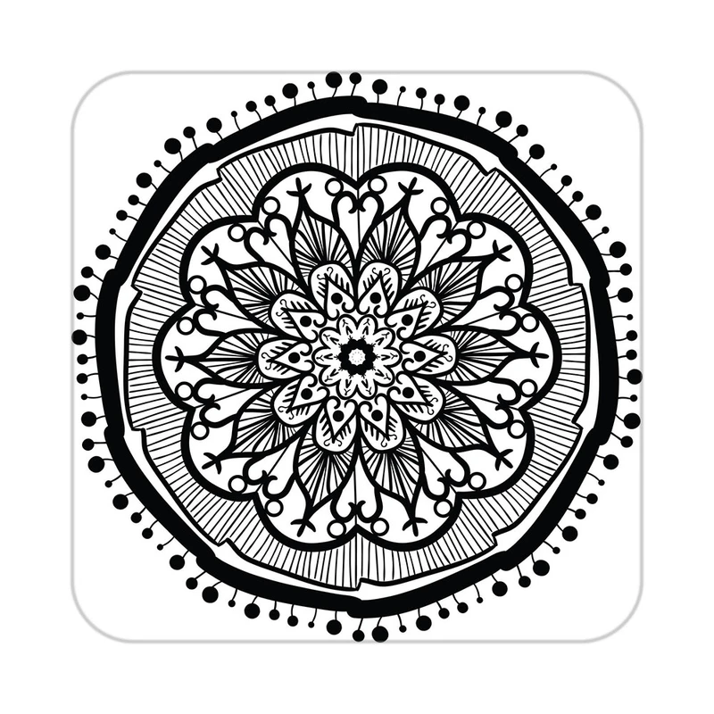 زیر لیوانی کاکتی طرح اسلیمی مدل mg10342