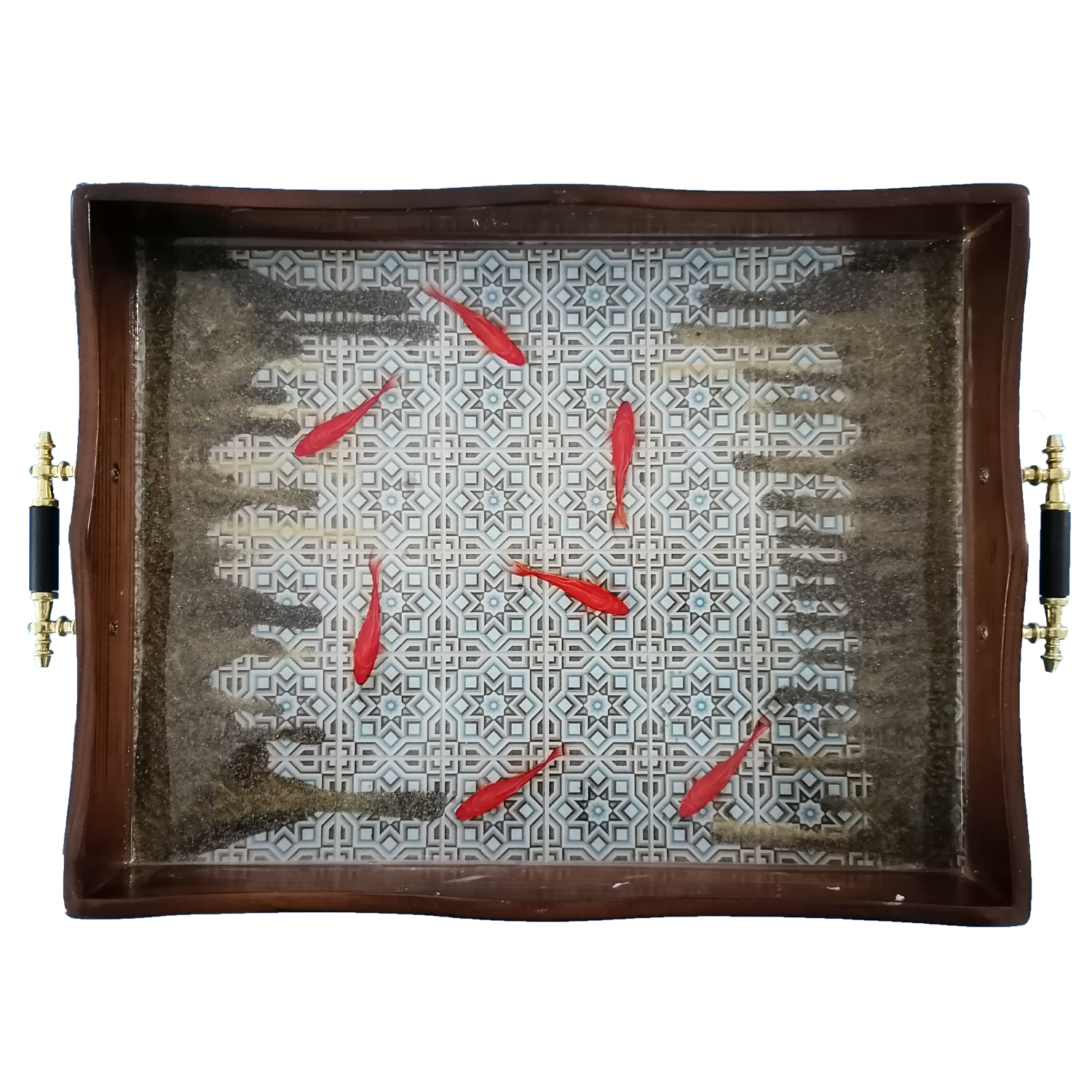 سینی مدل حوض ماهی کد FT1