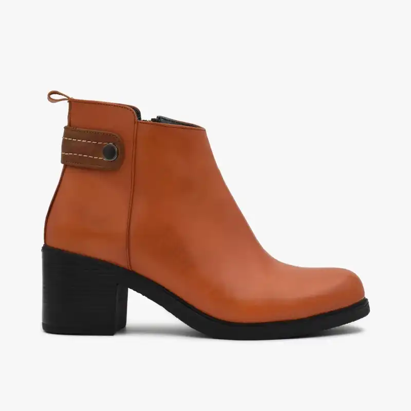 نیم بوت زنانه چرم تهران مدل k29