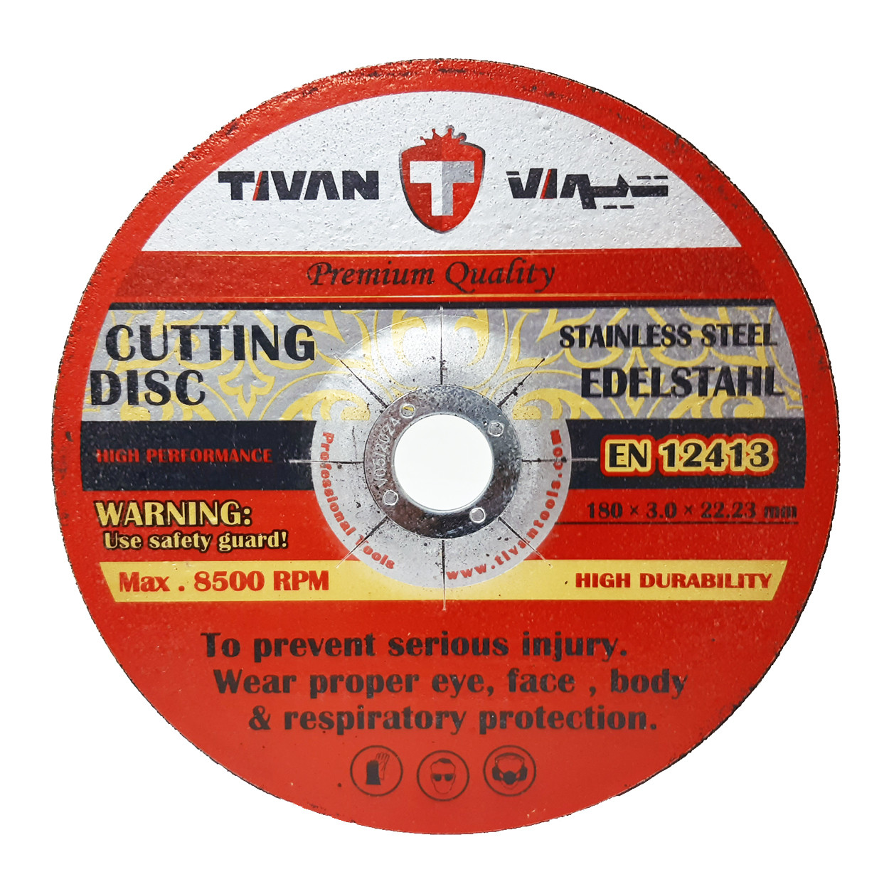 صفحه برش آهن تیوان مدل HT -00180x3 مجموعه دو عددی