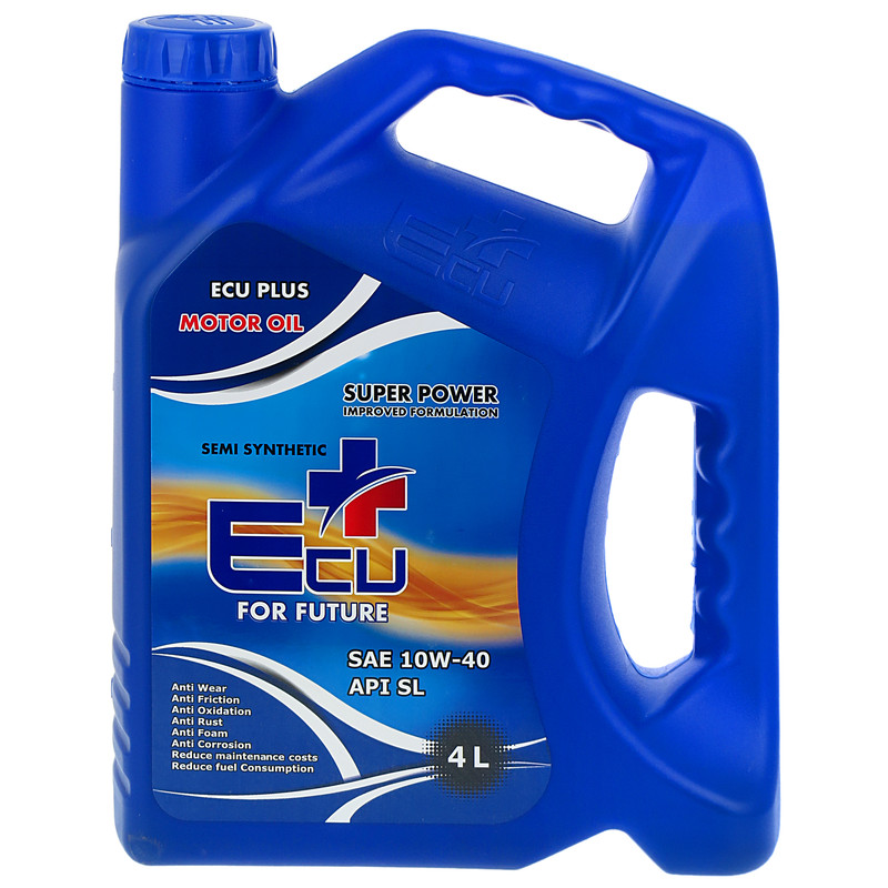 روغن موتور خودرو اکوپلاس مدل 10W40 SL حجم 4 لیتر مناسب برای ساینا