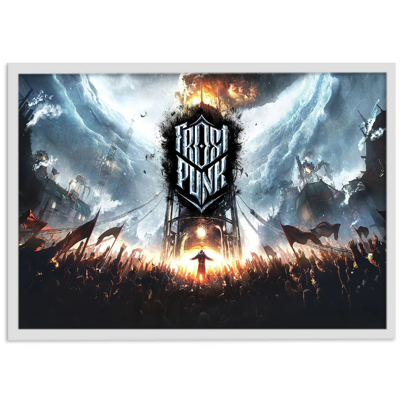 تابلو نوری بکلیت طرح بازی گیمنت Frostpunk مدل W-s1401