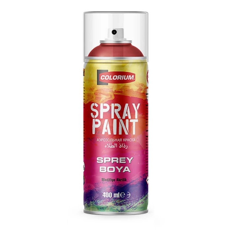 اسپری رنگ قرمز آتشین کلوریوم مدل RAL3000 حجم 400 میلی لیتر