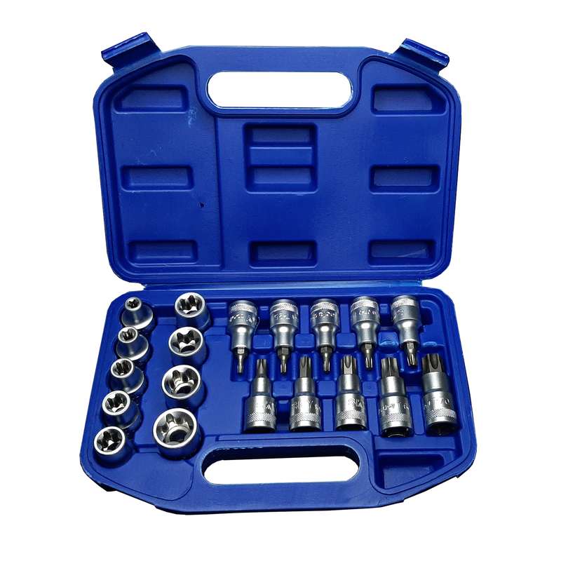 سری آچار بکس ستاره ای اسکای مدل 1971-ET سایز 1/2 اینچ مجموعه 19 عددی