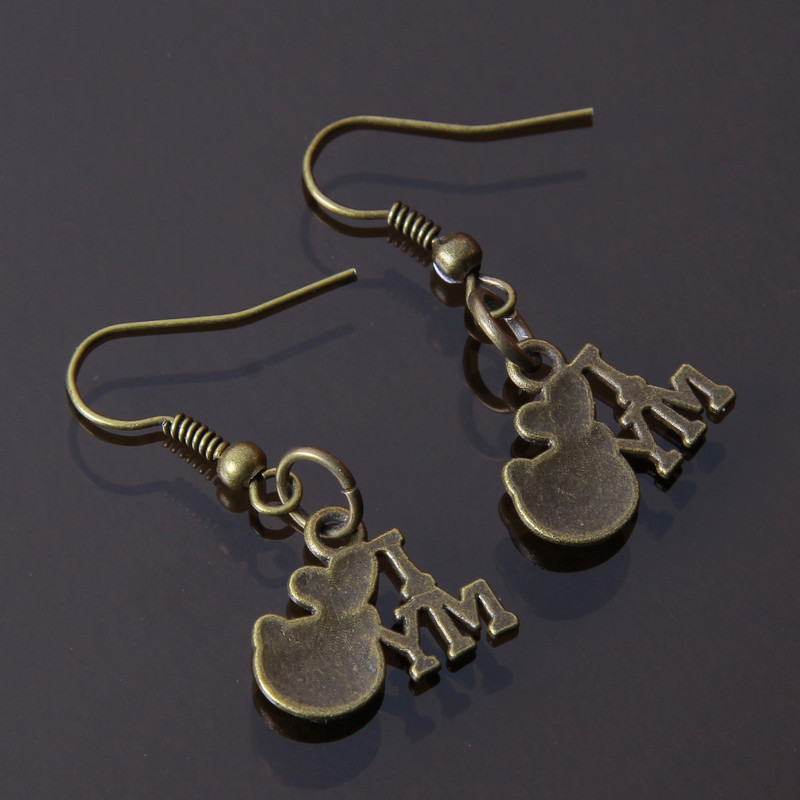 گوشواره دخترانه مدل فلزی فانتزی کد GZN_074