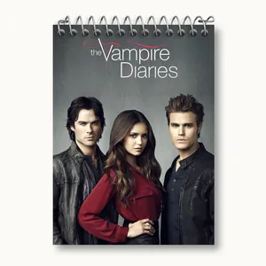 دفتر یادداشت 50 برگ خندالو مدل خاطرات یک خون آشام The Vampire Diaries کد 20248