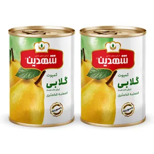 کمپوت گلابی شهدین - 370 گرم بسته 2 عددی