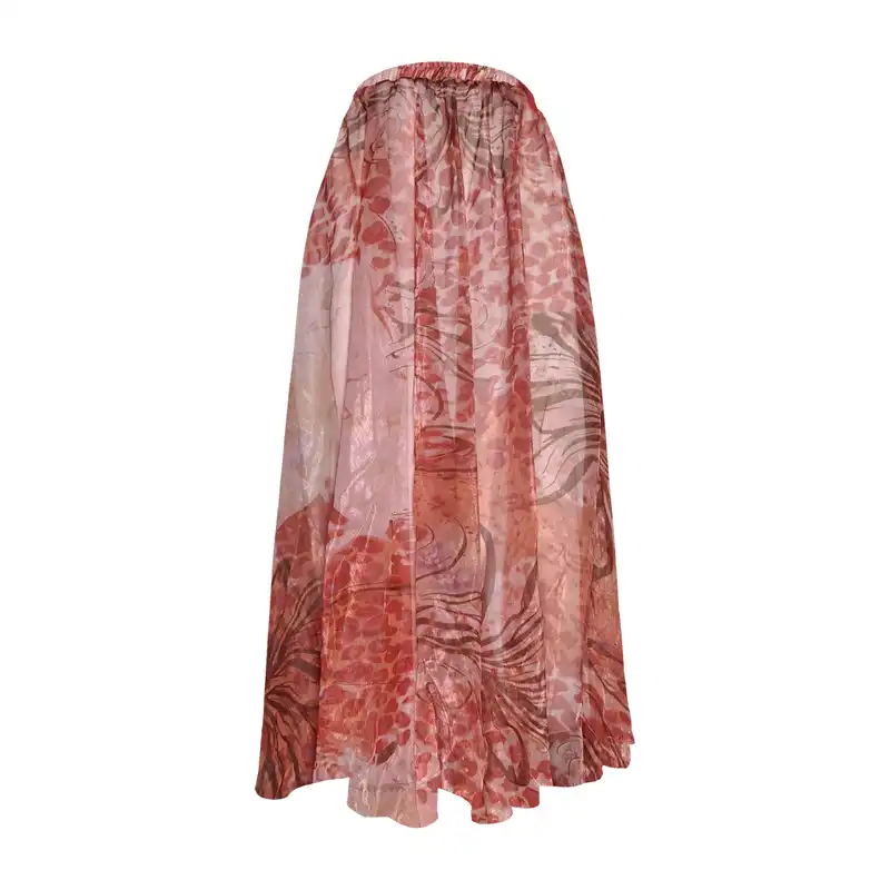 دامن کلوش زنانه مدل H1 رنگ قرمز