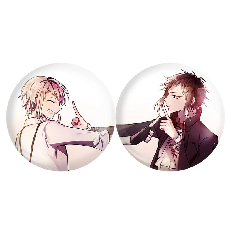 مگنت خندالو مدل آگوتاگاوا و آتسوشی انیمه سگ های ولگرد بانگو کد A152 مجموعه 2 عددی