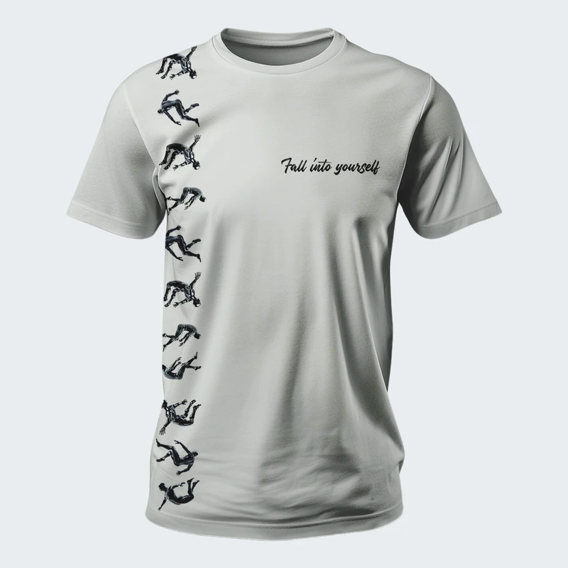 تی شرت آستین کوتاه مردانه طرح Fall