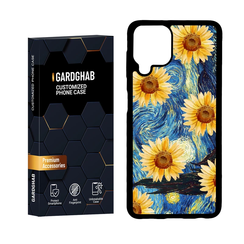   کاور گارد قاب مدل پشت گلس هنری مناسب برای گوشی موبایل سامسونگ Galaxy A22 4G