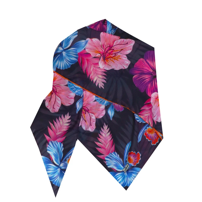 روسری زنانه مدل نخی شیک و مجلسی طرح گل کد ab75