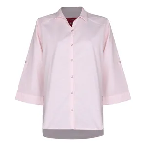 شومیز آستین سه ربع یقه برگردان زنانه سارک مدل 324936