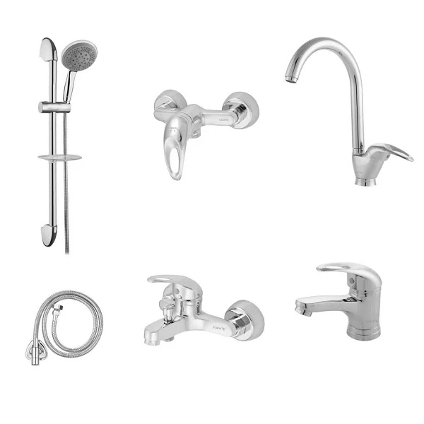 ست شیرآلات فاخته مدل اورانوس پلاس K مجموعه 6 عددی