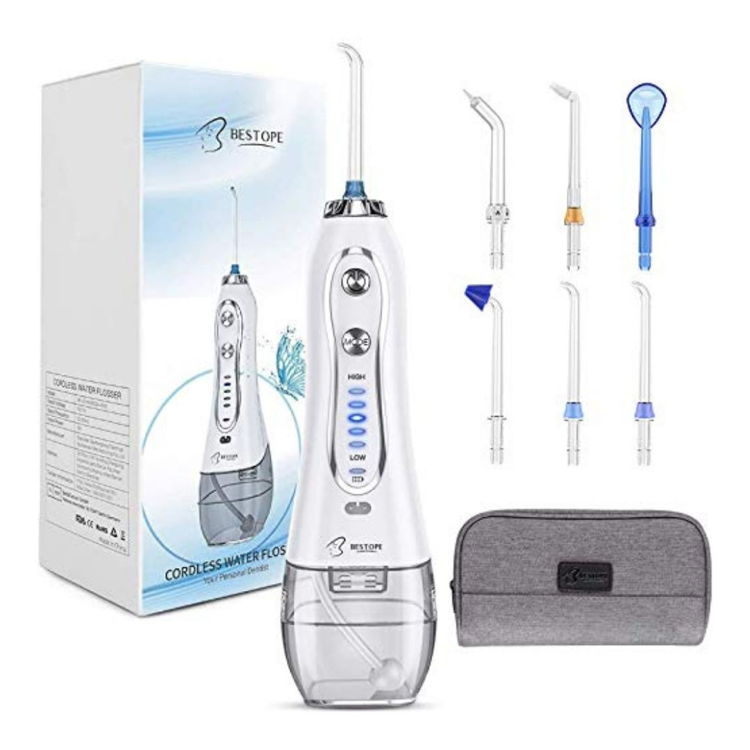 دستگاه شست و شوی دهان و دندان بستاپ مدل cordless water flosser