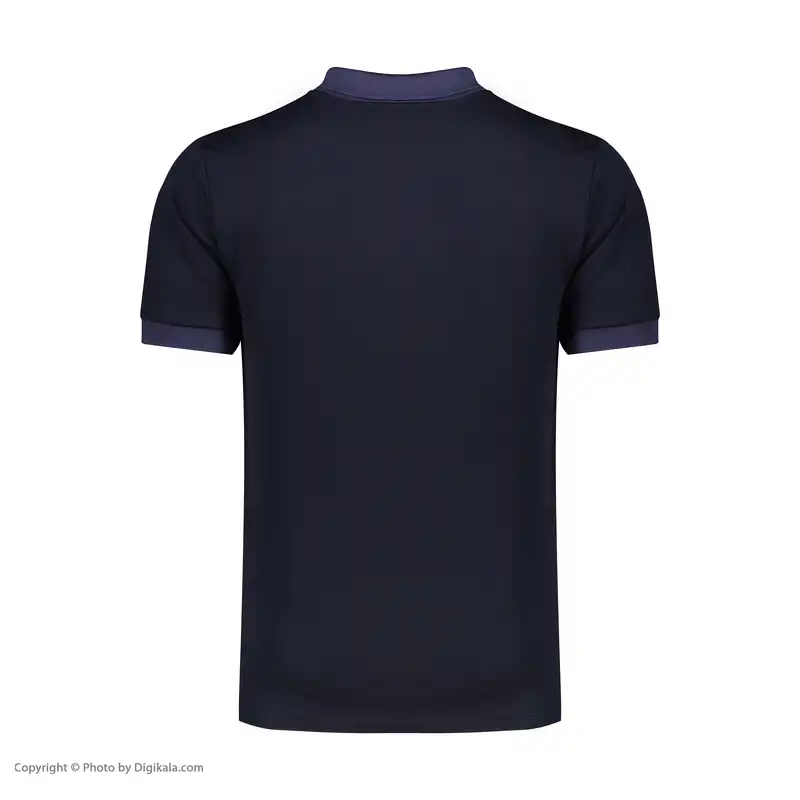 پولوشرت ورزشی مردانه مکرون مدل کلیو رنگ سورمه ای
