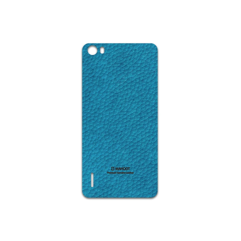 برچسب پوششی ماهوت مدل Blue-Leather مناسب برای گوشی موبایل آنر 6