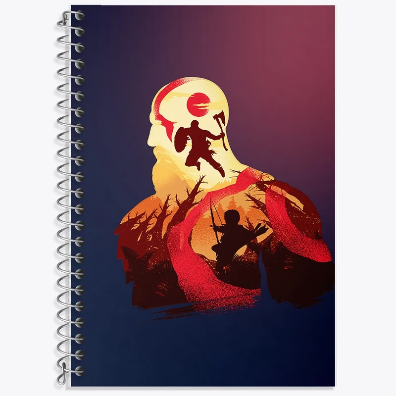 دفتر لغت 50 برگ خندالو طرح خدای جنگ کد F2437