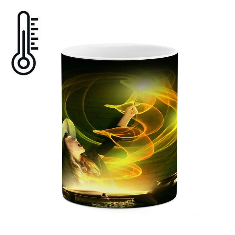 ماگ حرارتی کاکتی مدل بچه جادوگر کد mgh17964