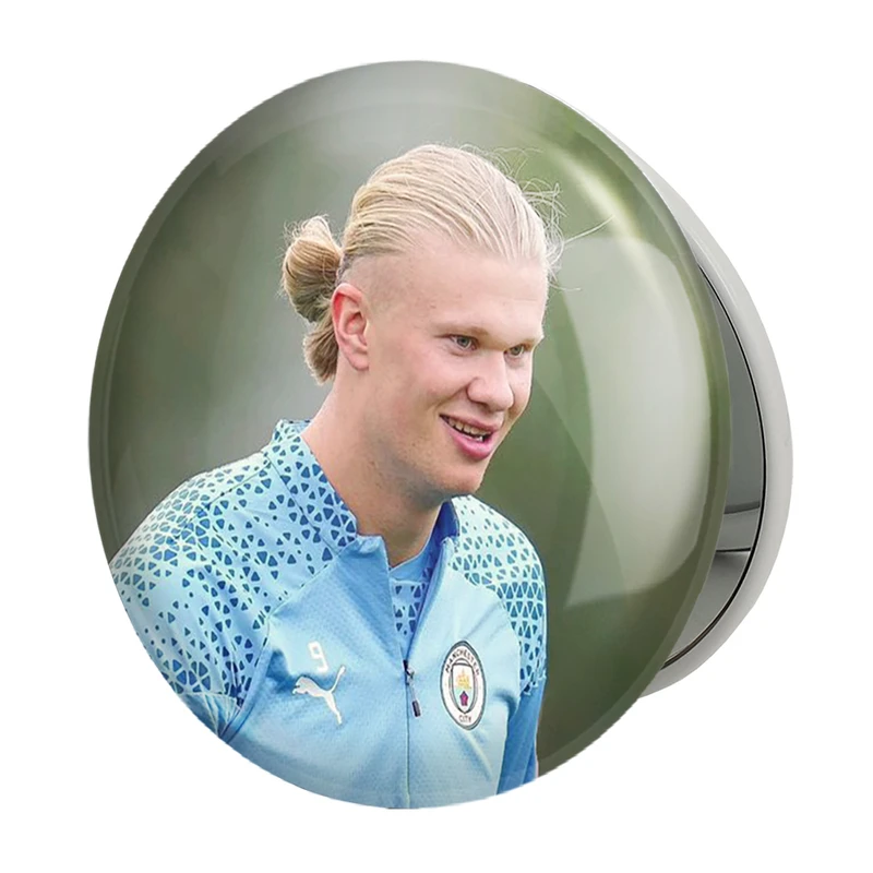 آینه جیبی خندالو طرح ارلینگ هالند (Erling Haaland) مدل تاشو کد 36359