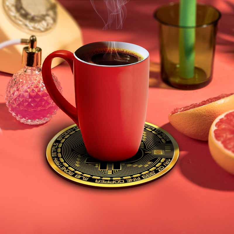 زیر لیوانی لوکسینو مدل بیت کوین کد Bitcoin_1