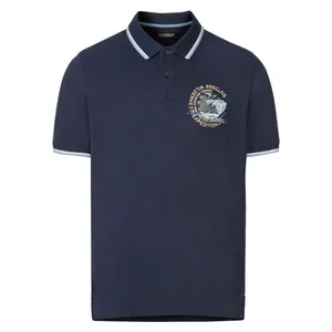 پولوشرت آستین کوتاه مردانه لیورجی مدل OUTDOOR رنگ سرمه ای