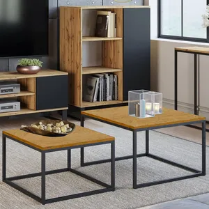 میز جلومبلی دیزم مدل CO_H100_80_LIGHT مجموعه دو عددی
