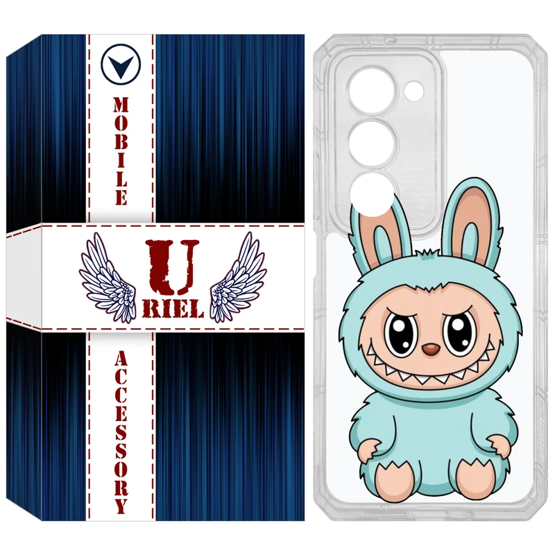 کاور یوریل مدل Clear کد 144 طرح لبوبو  مناسب برای گوشی موبایل شیائومی Redmi 15 4G