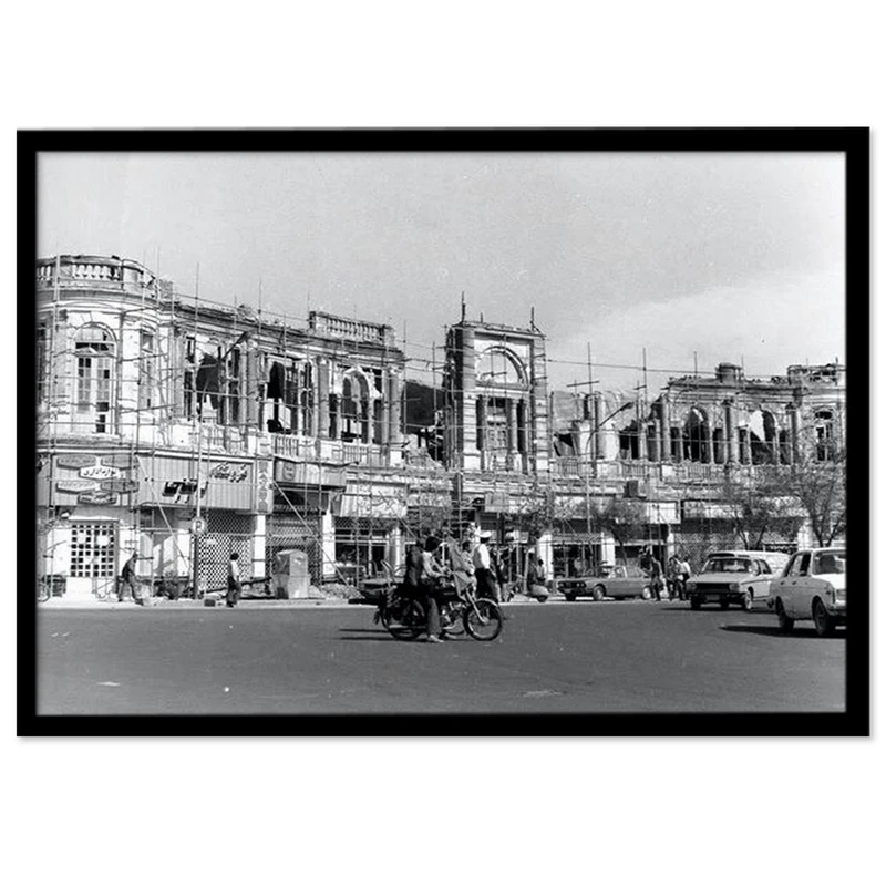 تابلو بکلیت طرح تهران قدیم میدان حسن آباد مدل B-14412