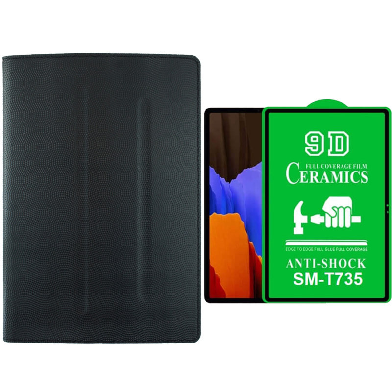 کیف کلاسوری مدل CRAMIC مناسب برای تبلت سامسونگ Galaxy Tab S7 FE / T970 به همراه محافظ صفحه نمایش 
