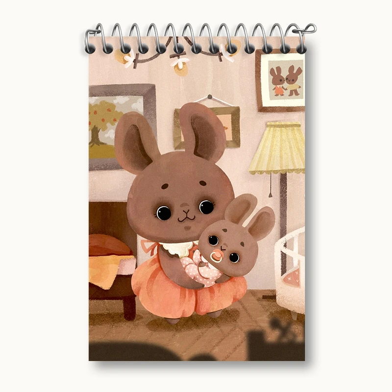 دفتر یادداشت 50 برگ خندالو مدل خرگوش کد F945