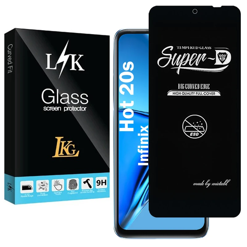 محافظ صفحه نمایش شیشه ای ال کا جی مدل SupD-Lk مناسب برای گوشی موبایل اینفینیکس Hot 20s