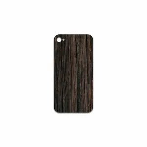 MAHOOT Burned Wood Cover Sticker for Apple iPhone 4s