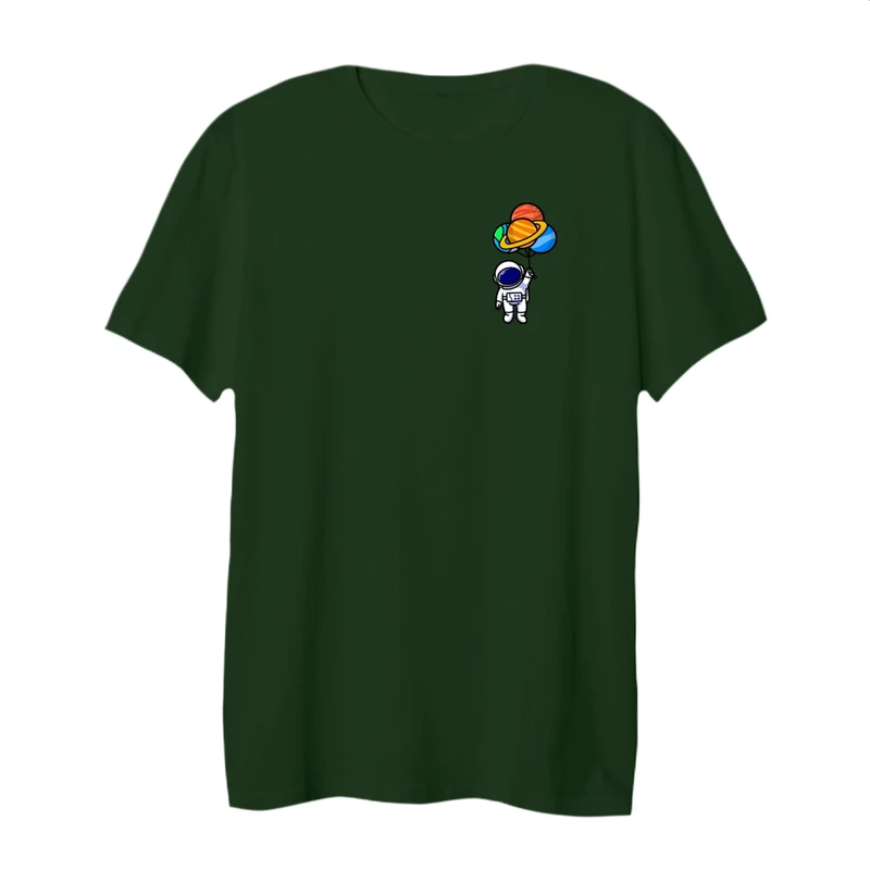 تی شرت لانگ آستین کوتاه زنانه مدل فضانورد کد 17