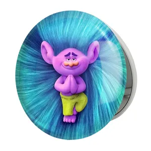 آینه جیبی خندالو طرح ترول ها Trolls مدل تاشو کد 4825 