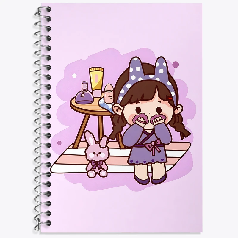 دفتر لغت 50 برگ خندالو طرح دخترانه کیوت کد N3925