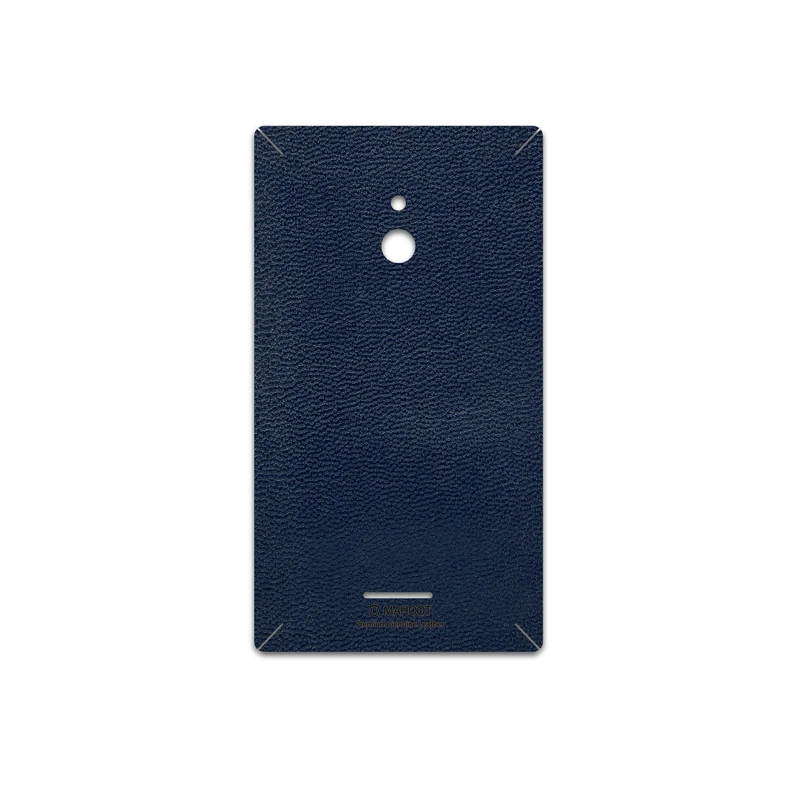 برچسب پوششی ماهوت مدل Deep-Blue-Leather مناسب برای گوشی موبایل نوکیا XL