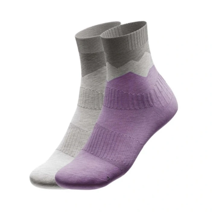 جوراب ورزشی ساق کوتاه زنانه مدل Cr 20788503 مجموعه دو عددی 