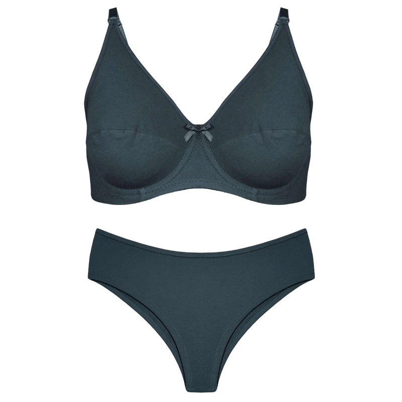 ست شورت و سوتین زنانه مدل نخی فنردار