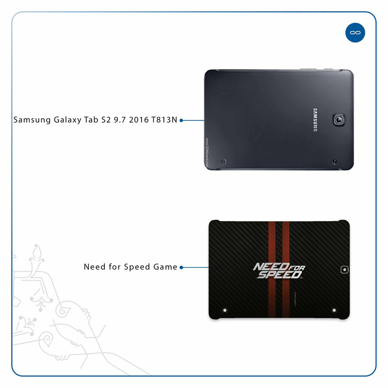 برچسب پوششی ماهوت مدل Need-for-Speed-Game مناسب برای تبلت سامسونگ Galaxy Tab S2 9.7 2016 T813N