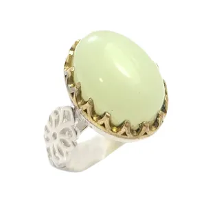 انگشتر نقره مردانه مدل گوهر شب تاب کد 5454349